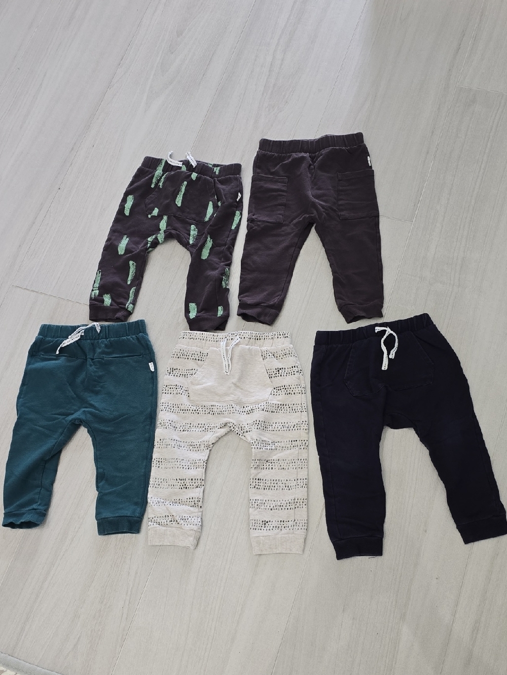 Miles Baby Kids Pull-On Jogger Pants - Navy, Teal, Charcoal, Black, Cream 24 Mon